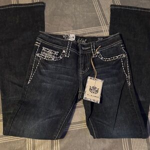 L.A. idol juniors Dark Blue Flare Jeans